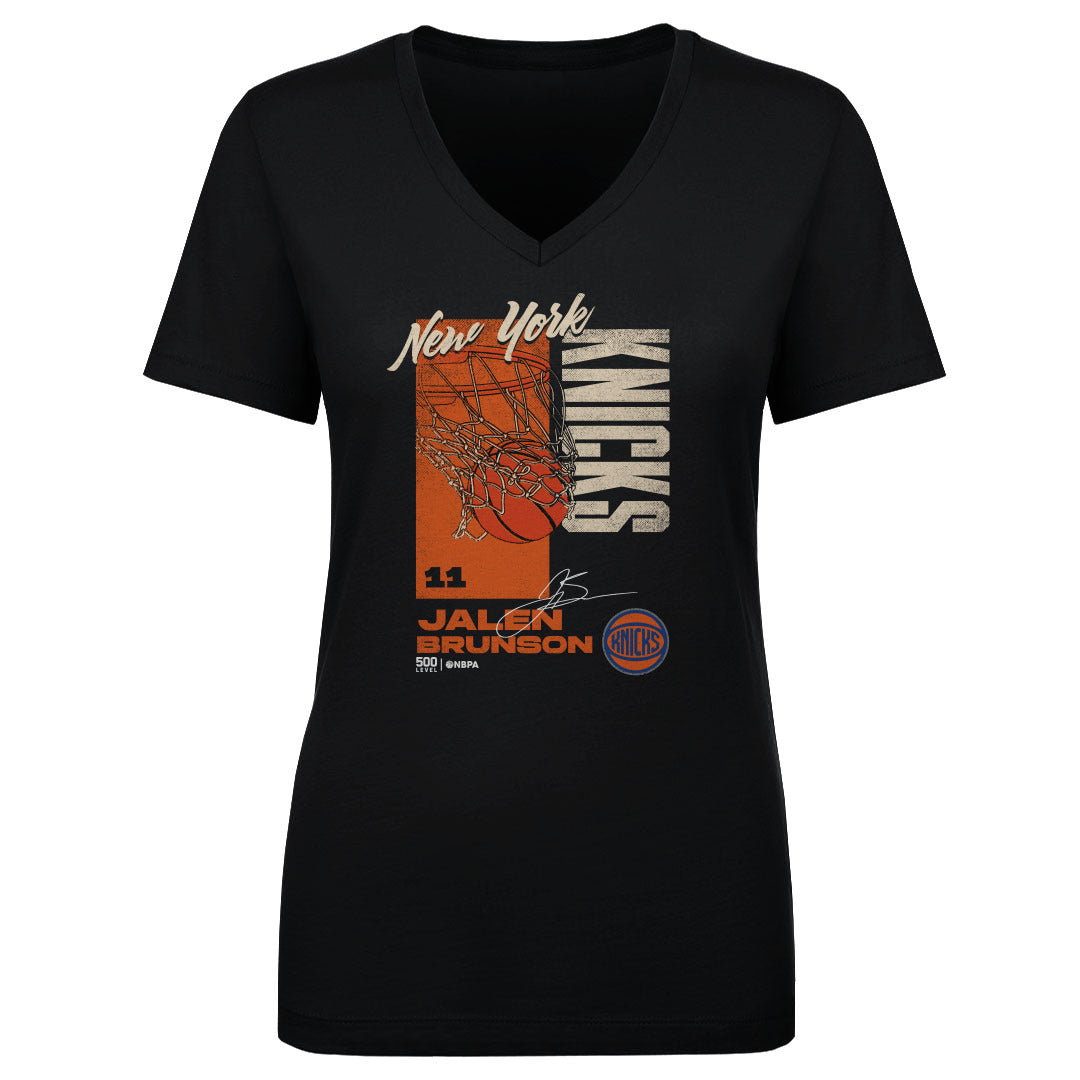 Jalen Brunson Women's V-Neck T-Shirt | 500 LEVEL