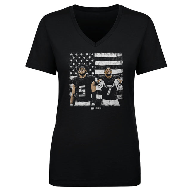 Bijan Robinson Women's V-Neck T-Shirt | 500 LEVEL