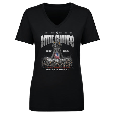 Crown Trio Women's V-Neck T-Shirt | 500 LEVEL