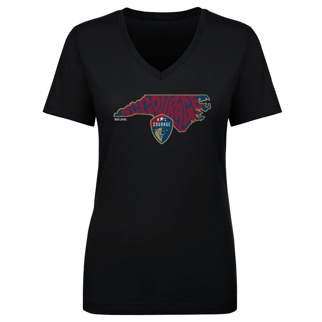 North Carolina Courage Women's V-Neck T-Shirt | 500 LEVEL