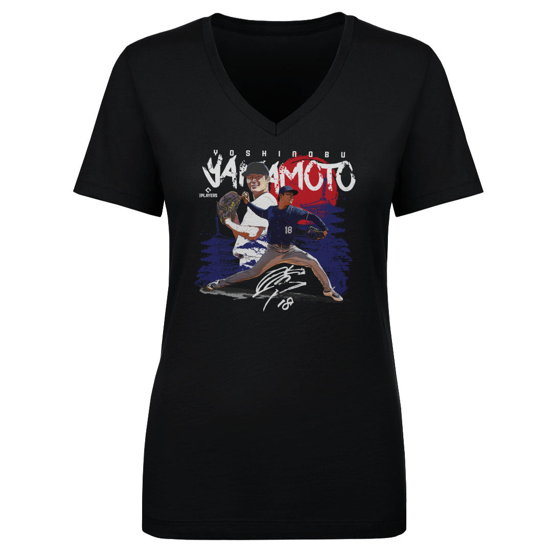 Yoshinobu Yamamoto Women's V-Neck T-Shirt | 500 LEVEL