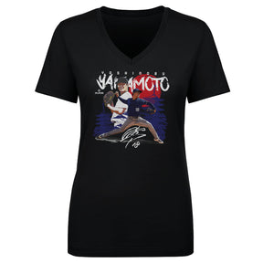 Yoshinobu Yamamoto Women's V-Neck T-Shirt | 500 LEVEL