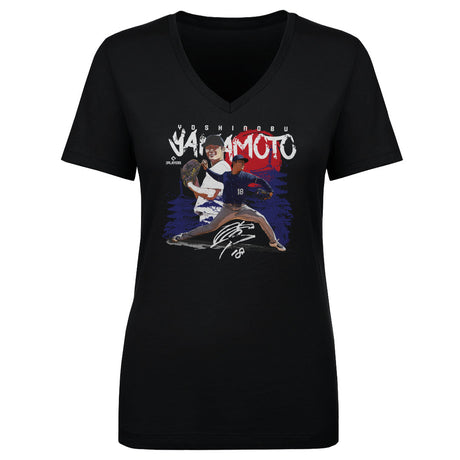 Yoshinobu Yamamoto Women's V-Neck T-Shirt | 500 LEVEL