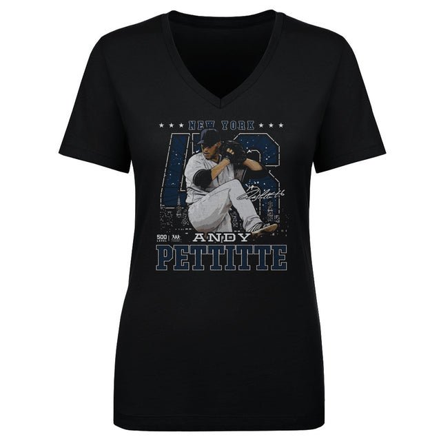 Andy Pettitte Women's V-Neck T-Shirt | 500 LEVEL