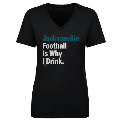 Jacksonville Football Women's V-Neck T-Shirt | 500 LEVEL