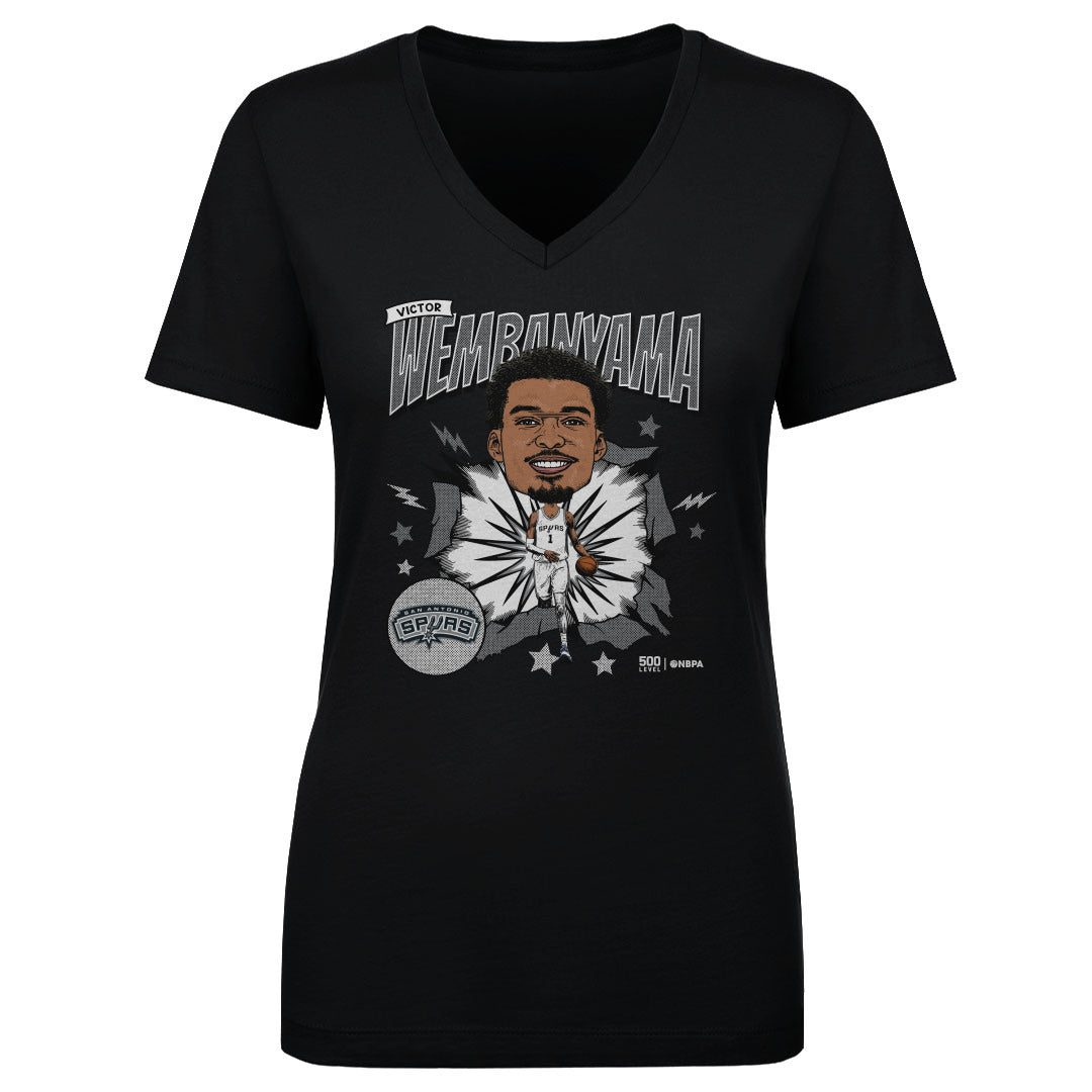 Victor Wembanyama Women's V-Neck T-Shirt | 500 LEVEL