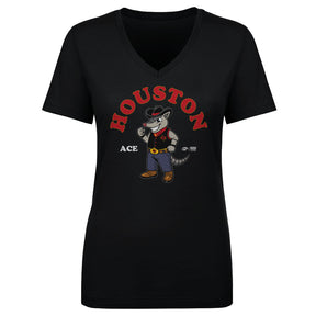 Houston Gamblers Women's V-Neck T-Shirt | 500 LEVEL