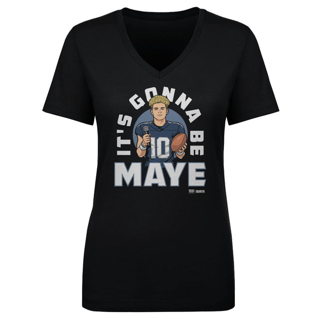 Drake Maye Women's V-Neck T-Shirt | 500 LEVEL