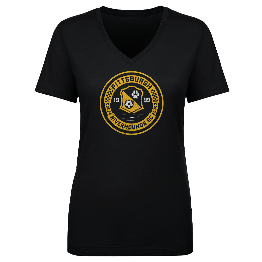 Pittsburgh Riverhounds SC Women's V-Neck T-Shirt | 500 LEVEL