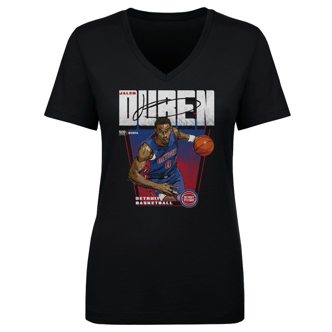 Jalen Duren Women's V-Neck T-Shirt | 500 LEVEL