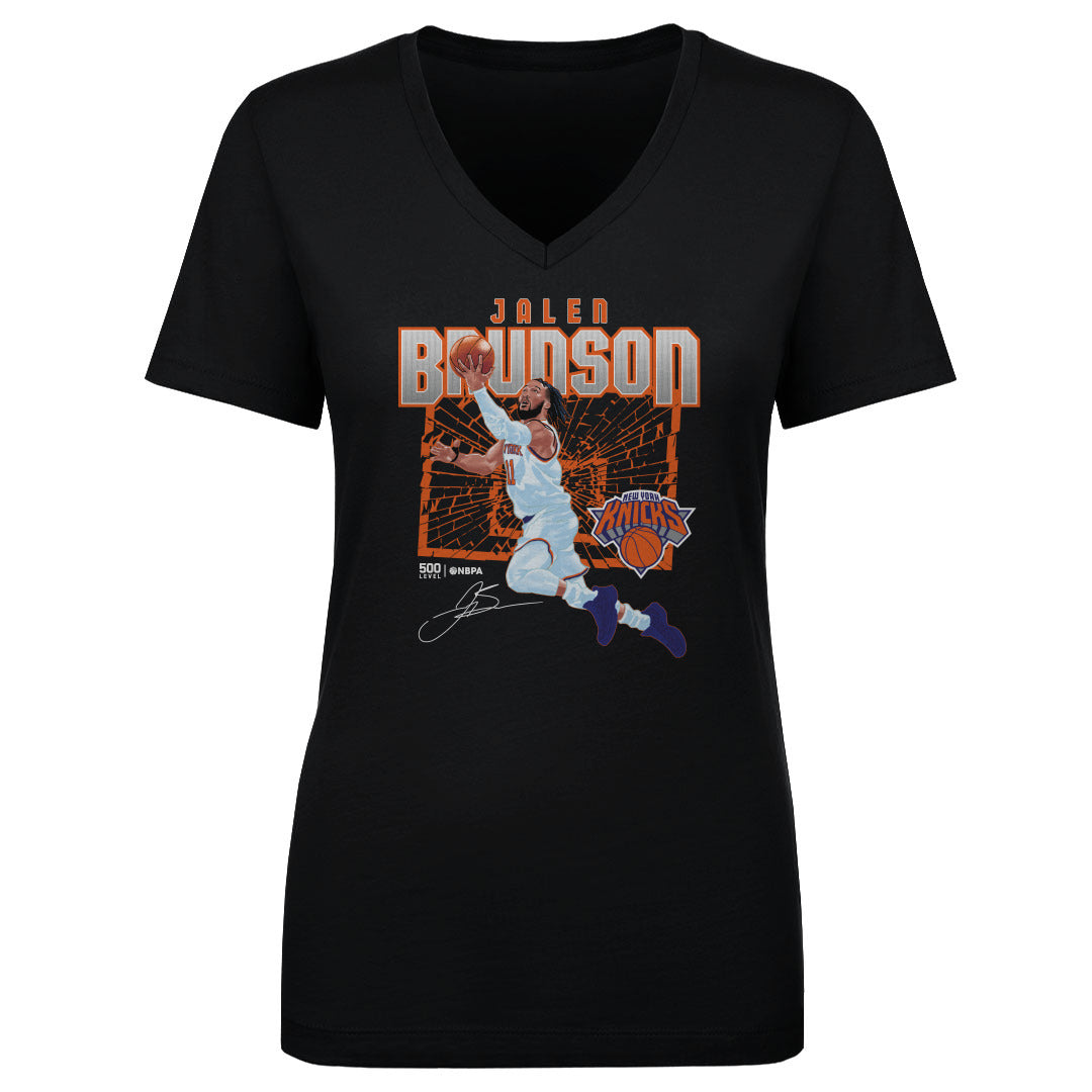 Jalen Brunson Women's V-Neck T-Shirt | 500 LEVEL