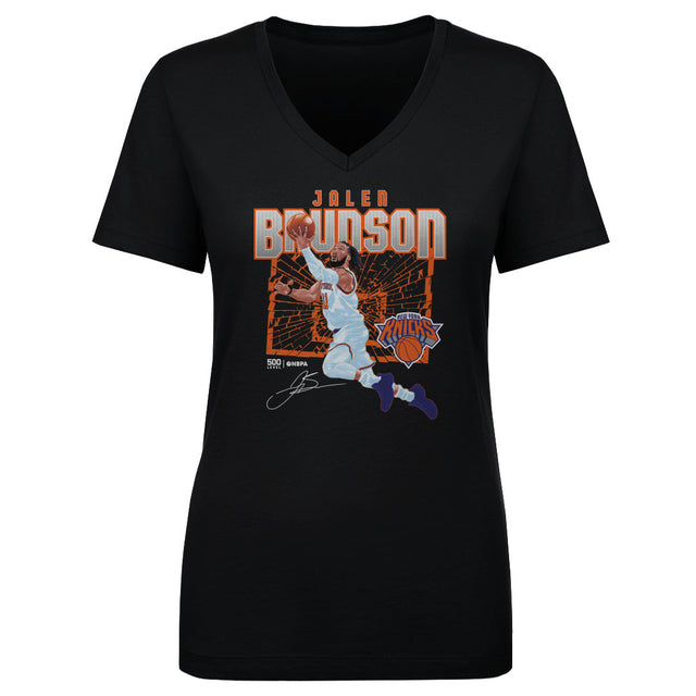Jalen Brunson Women's V-Neck T-Shirt | 500 LEVEL