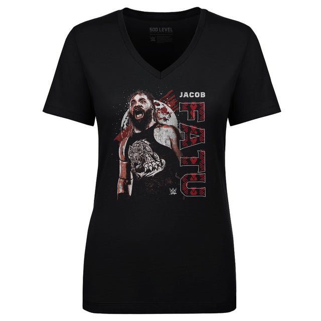 Jacob Fatu Women's V-Neck T-Shirt | 500 LEVEL