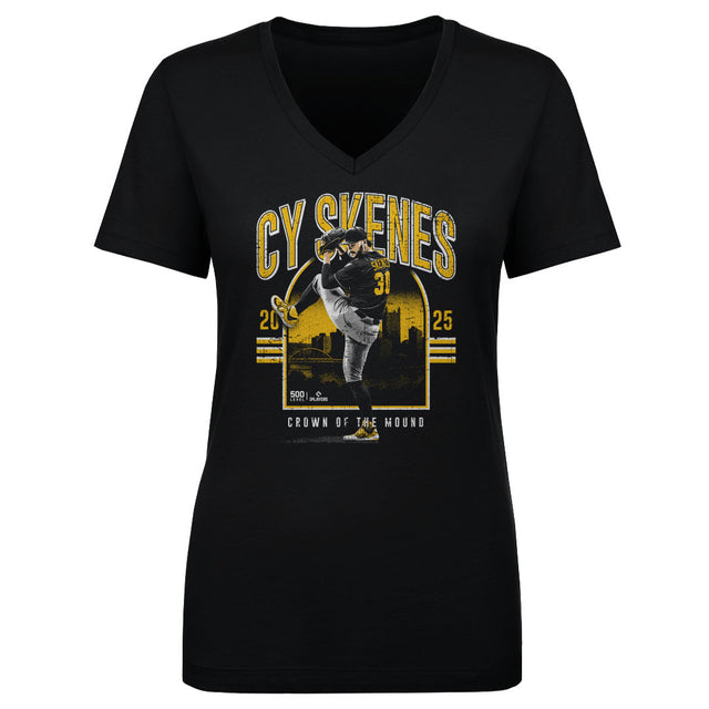 Paul Skenes Women's V-Neck T-Shirt | 500 LEVEL