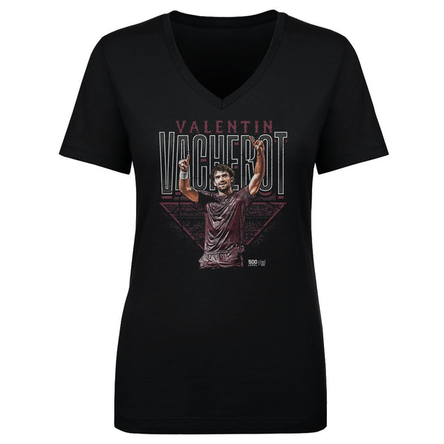Valentin Vacherot Women's V-Neck T-Shirt | 500 LEVEL