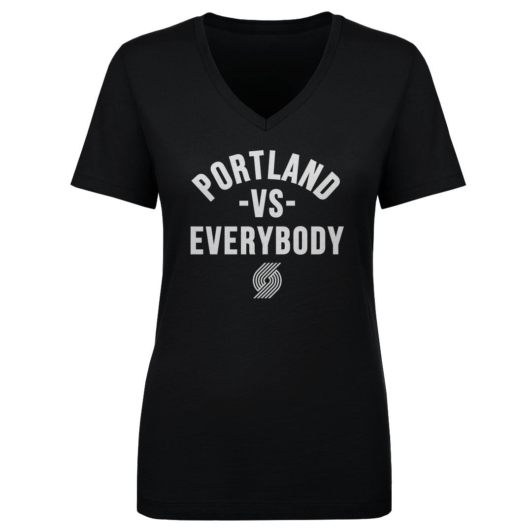 Portland Trail Blazers Women's V-Neck T-Shirt | 500 LEVEL
