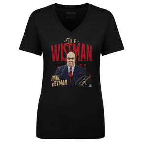 Paul Heyman Women's V-Neck T-Shirt | 500 LEVEL