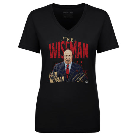 Paul Heyman Women's V-Neck T-Shirt | 500 LEVEL
