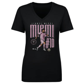 Lionel Messi Women's V-Neck T-Shirt | 500 LEVEL