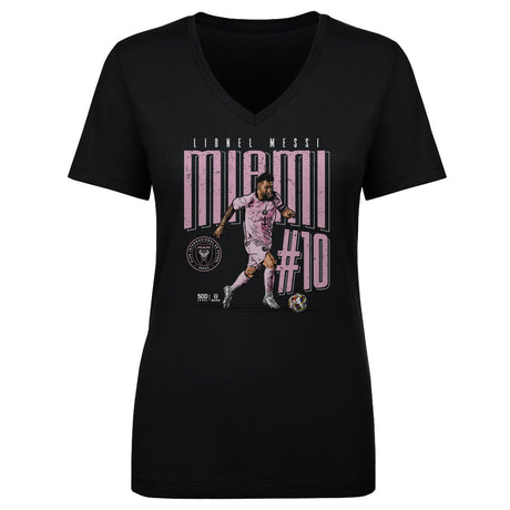 Lionel Messi Women's V-Neck T-Shirt | 500 LEVEL
