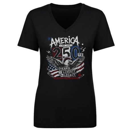 USA Women's V-Neck T-Shirt | 500 LEVEL