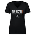 Jalen Brunson Women's V-Neck T-Shirt | 500 LEVEL