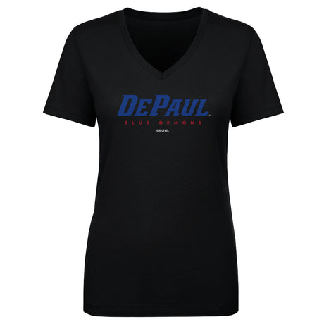 DePaul Blue Demons Women's V-Neck T-Shirt | 500 LEVEL