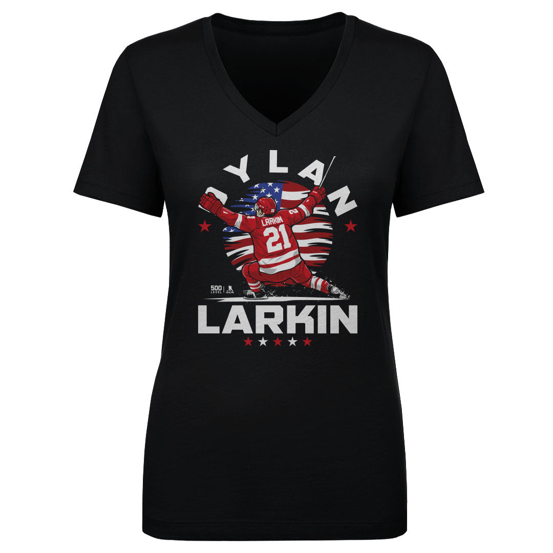 Dylan Larkin Women's V-Neck T-Shirt | 500 LEVEL
