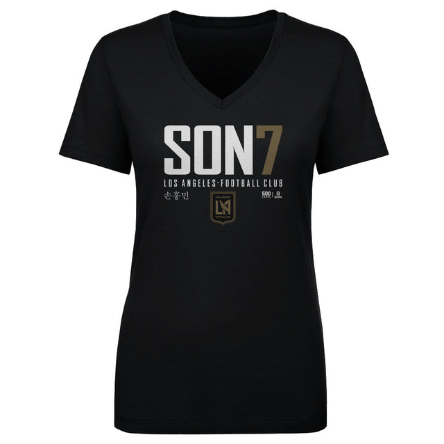 Son Heung-Min Women's V-Neck T-Shirt | 500 LEVEL