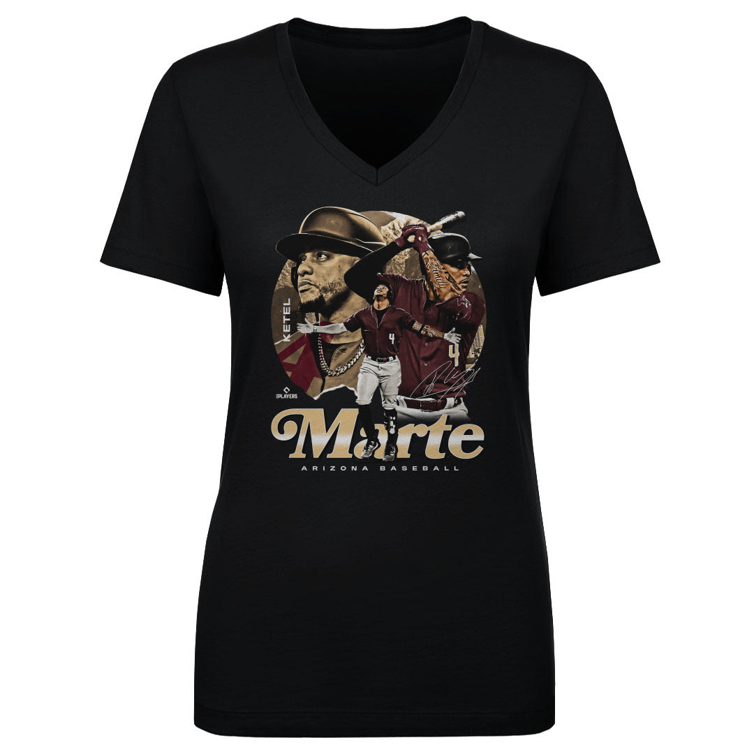 Ketel Marte Women's V-Neck T-Shirt | 500 LEVEL