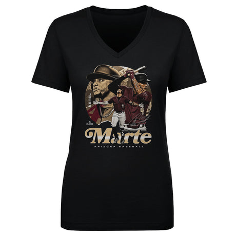 Ketel Marte Women's V-Neck T-Shirt | 500 LEVEL
