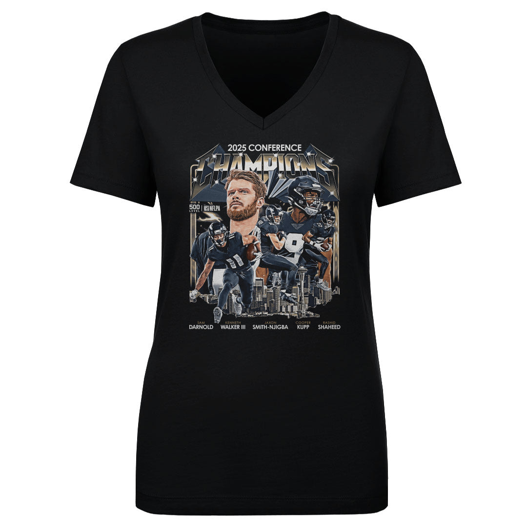 Seattle Football Women's V-Neck T-Shirt | 500 LEVEL