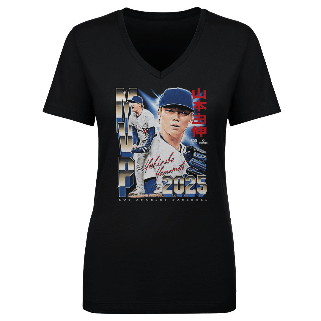 Yoshinobu Yamamoto Women's V-Neck T-Shirt | 500 LEVEL