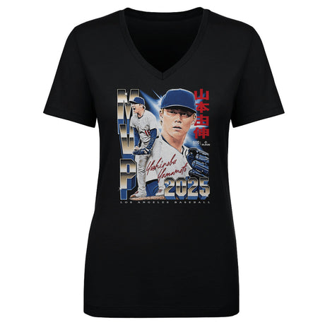 Yoshinobu Yamamoto Women's V-Neck T-Shirt | 500 LEVEL