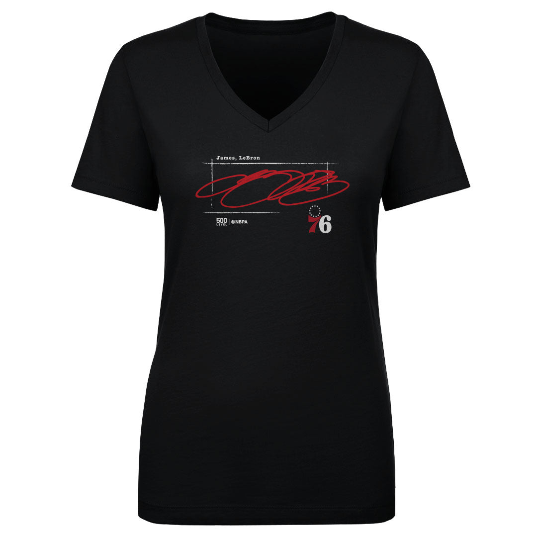 LeBron James Women's V-Neck T-Shirt | 500 LEVEL