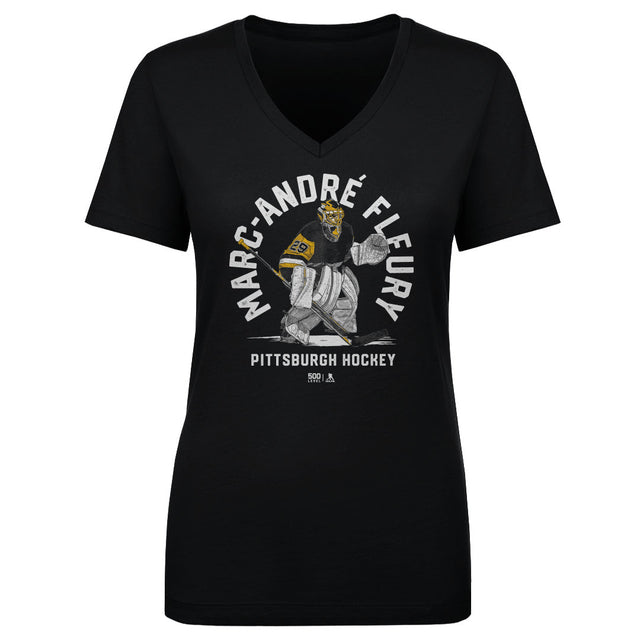 Marc-Andre Fleury Women's V-Neck T-Shirt | 500 LEVEL