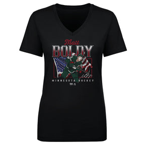 Matt Boldy Women's V-Neck T-Shirt | 500 LEVEL