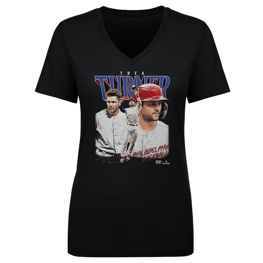 Trea Turner Women's V-Neck T-Shirt | 500 LEVEL