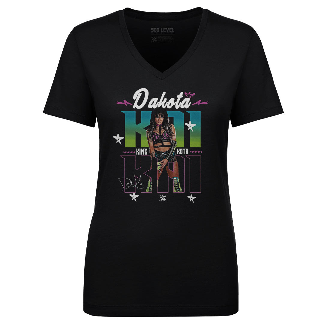 Dakota Kai Women's V-Neck T-Shirt | 500 LEVEL