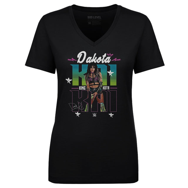 Dakota Kai Women's V-Neck T-Shirt | 500 LEVEL