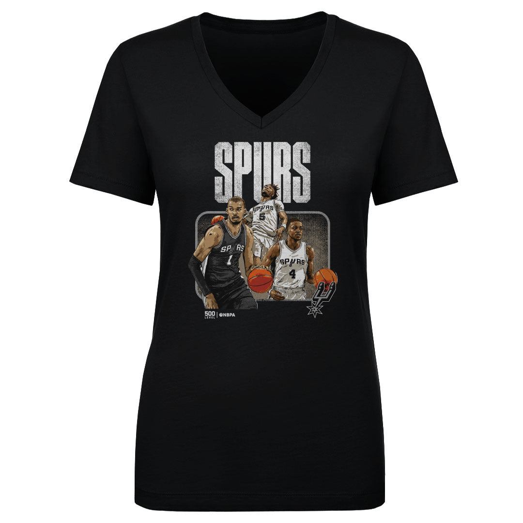 San Antonio Spurs Women's V-Neck T-Shirt | 500 LEVEL