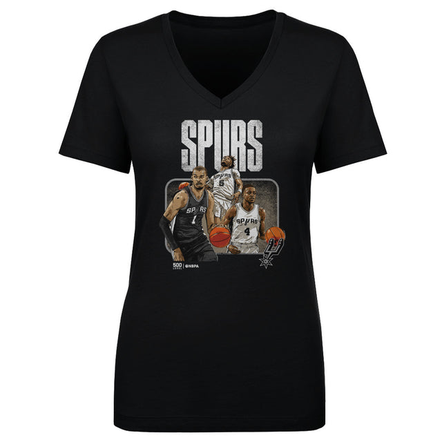 San Antonio Spurs Women's V-Neck T-Shirt | 500 LEVEL