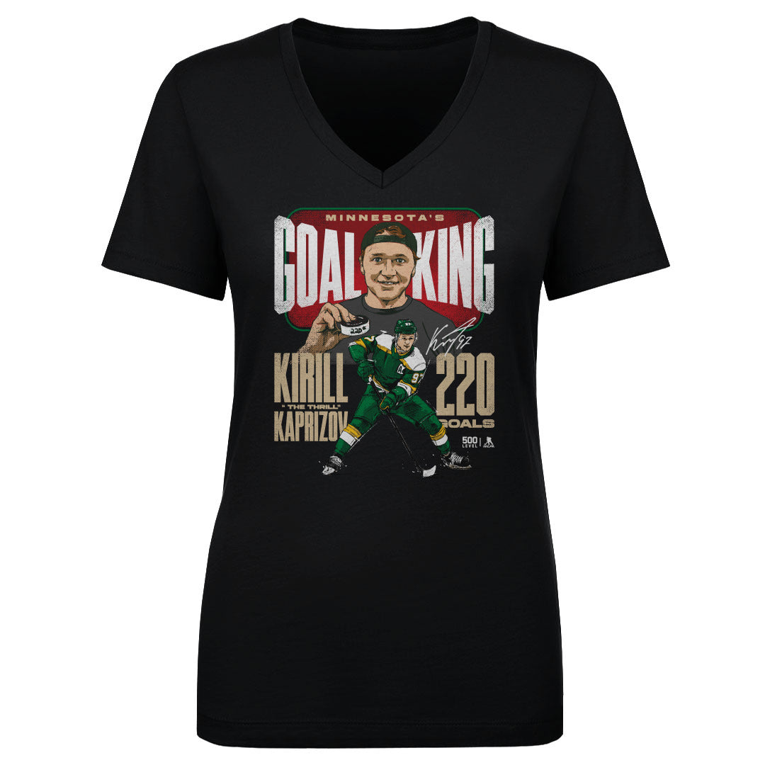 Kirill Kaprizov Women's V-Neck T-Shirt | 500 LEVEL
