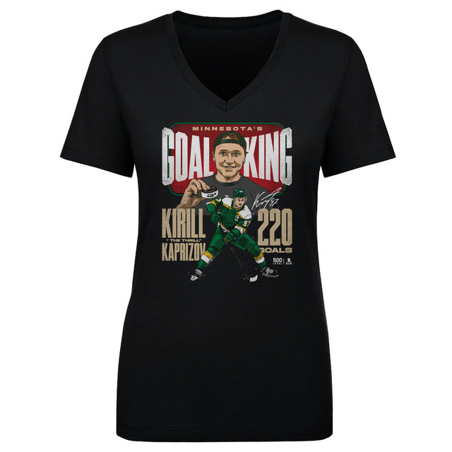 Kirill Kaprizov Women's V-Neck T-Shirt | 500 LEVEL
