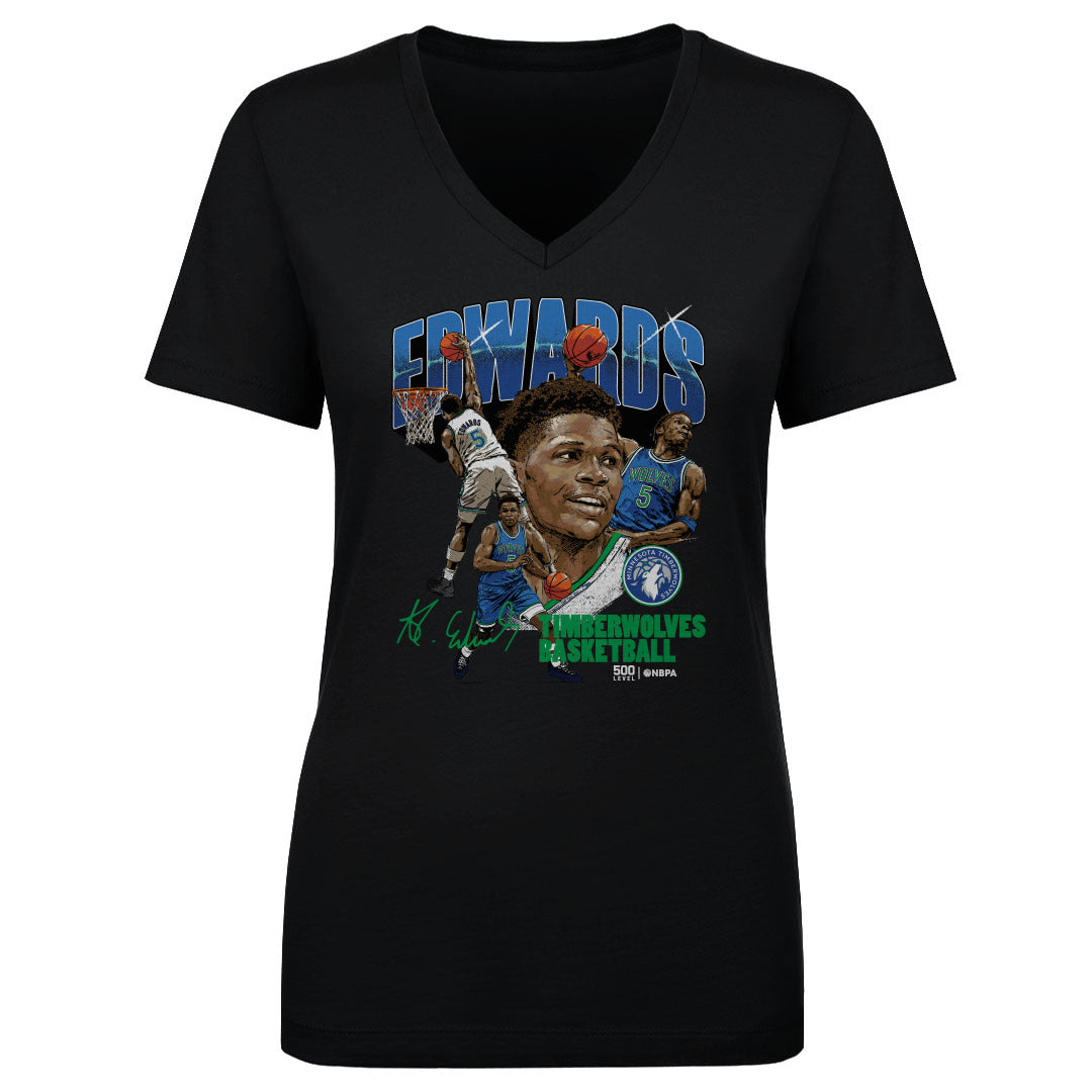 Anthony Edwards Women's V-Neck T-Shirt | 500 LEVEL