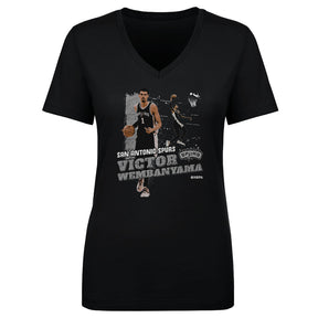 Victor Wembanyama Women's V-Neck T-Shirt | 500 LEVEL