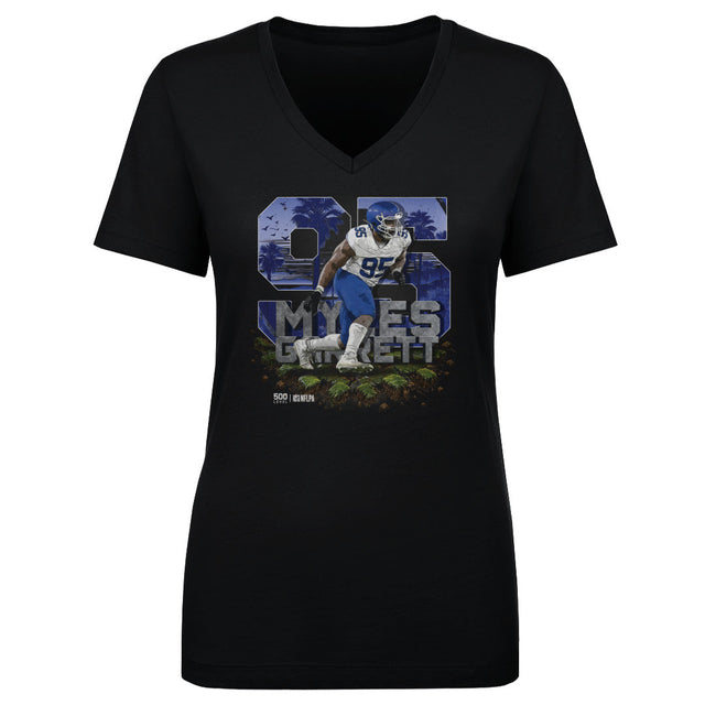 Myles Garrett Women's V-Neck T-Shirt | 500 LEVEL