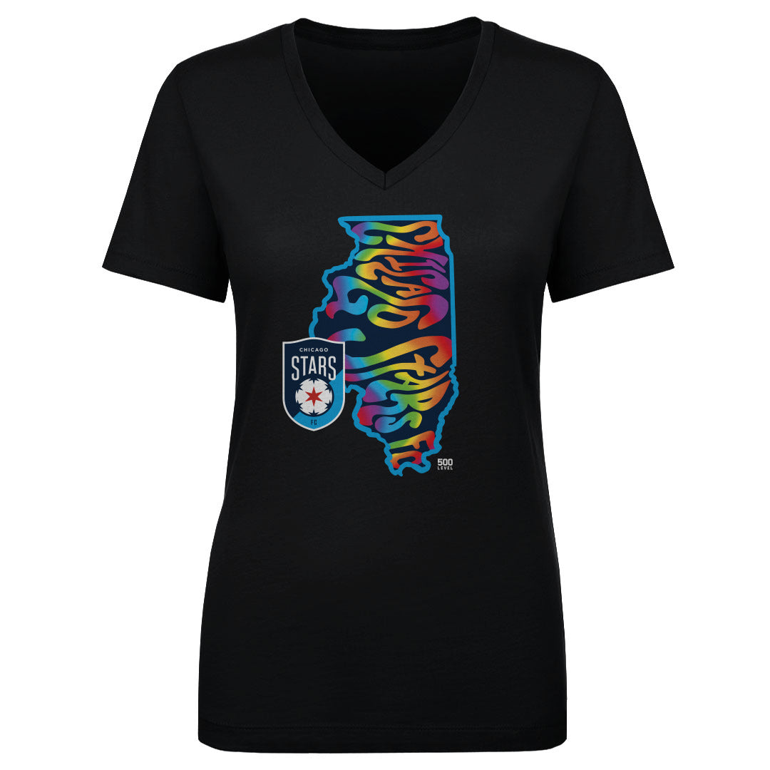 Chicago Stars FC Women's V-Neck T-Shirt | 500 LEVEL