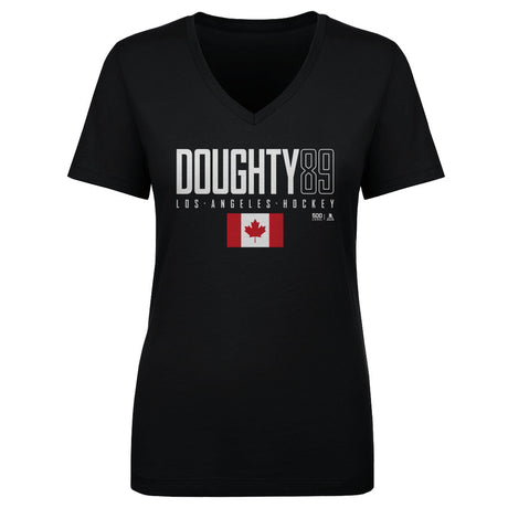 Drew Doughty Women's V-Neck T-Shirt | 500 LEVEL