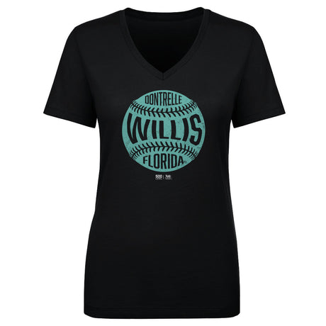 Dontrelle Willis Women's V-Neck T-Shirt | 500 LEVEL